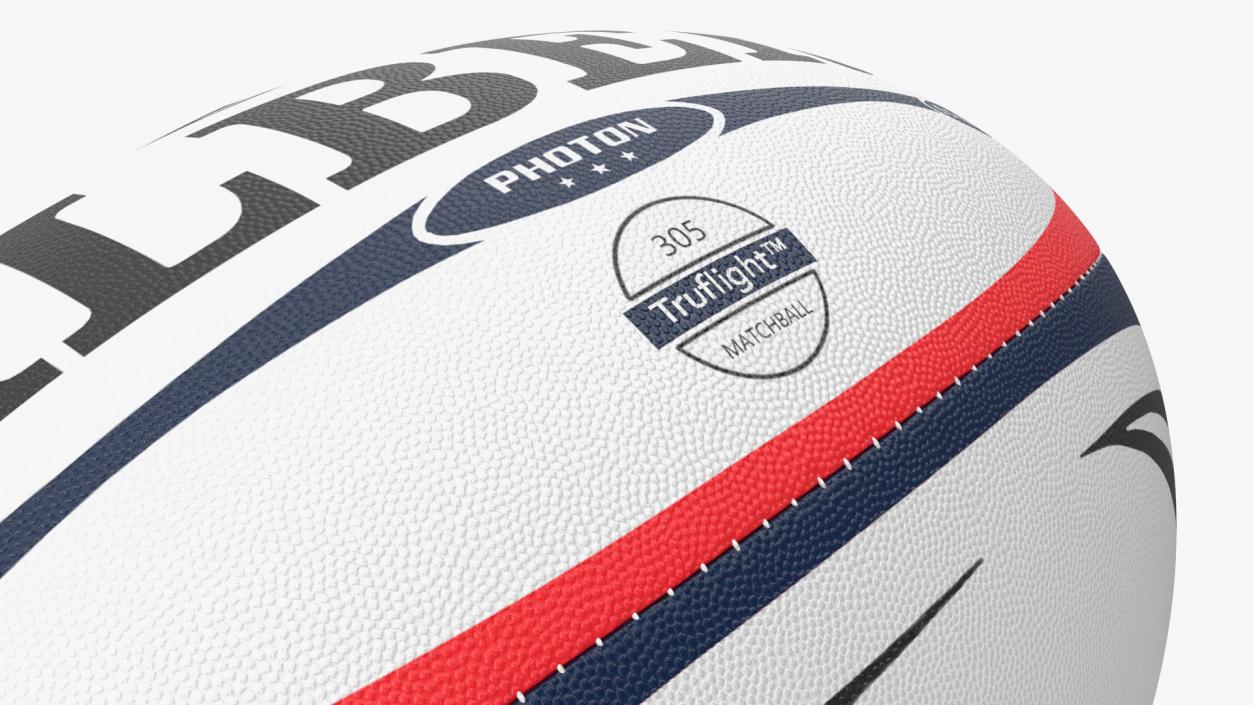 3D Gilbert Photon Rugby Match Ball