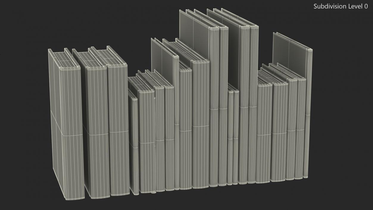 Books For Bookshelf 3D model