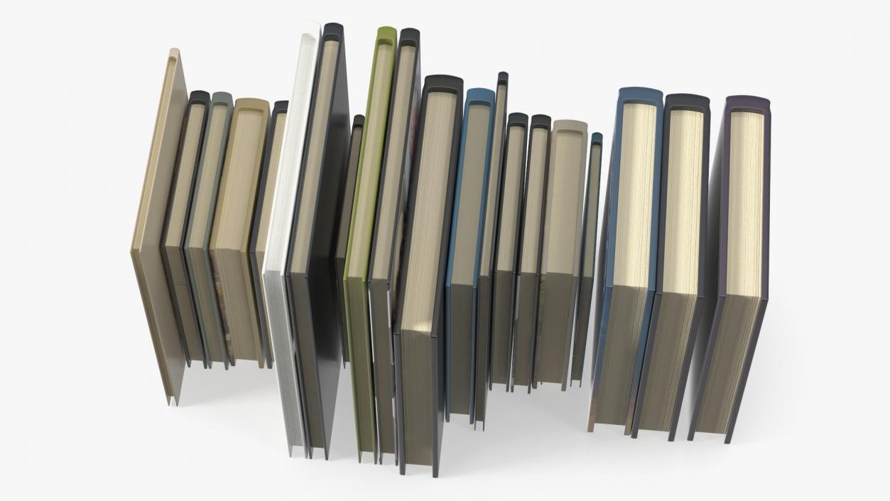 Books For Bookshelf 3D model