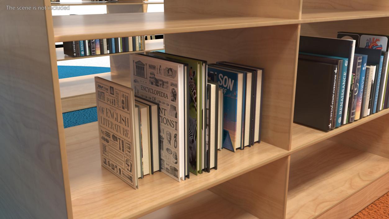 Books For Bookshelf 3D model