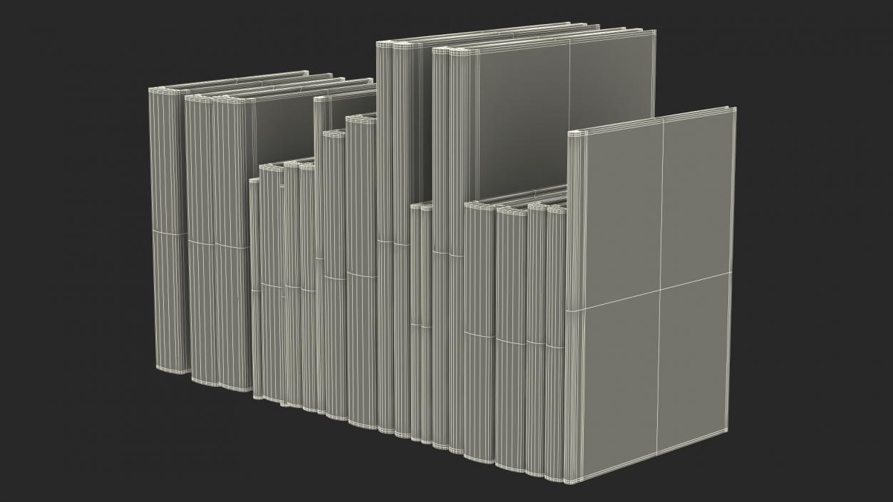 Books For Bookshelf 3D model