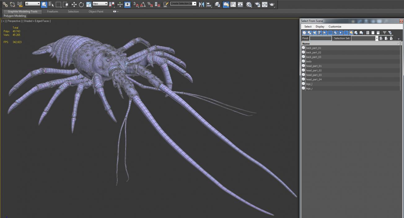 Langouste 3D model