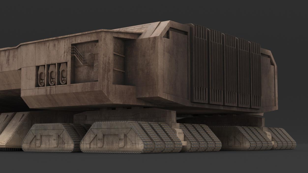 3D model Sci-Fi Desert Harvester Rigged