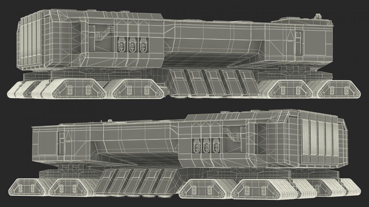 3D model Sci-Fi Desert Harvester Rigged