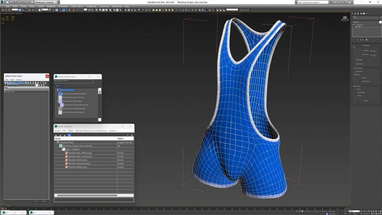 Wrestling Singlet 3D