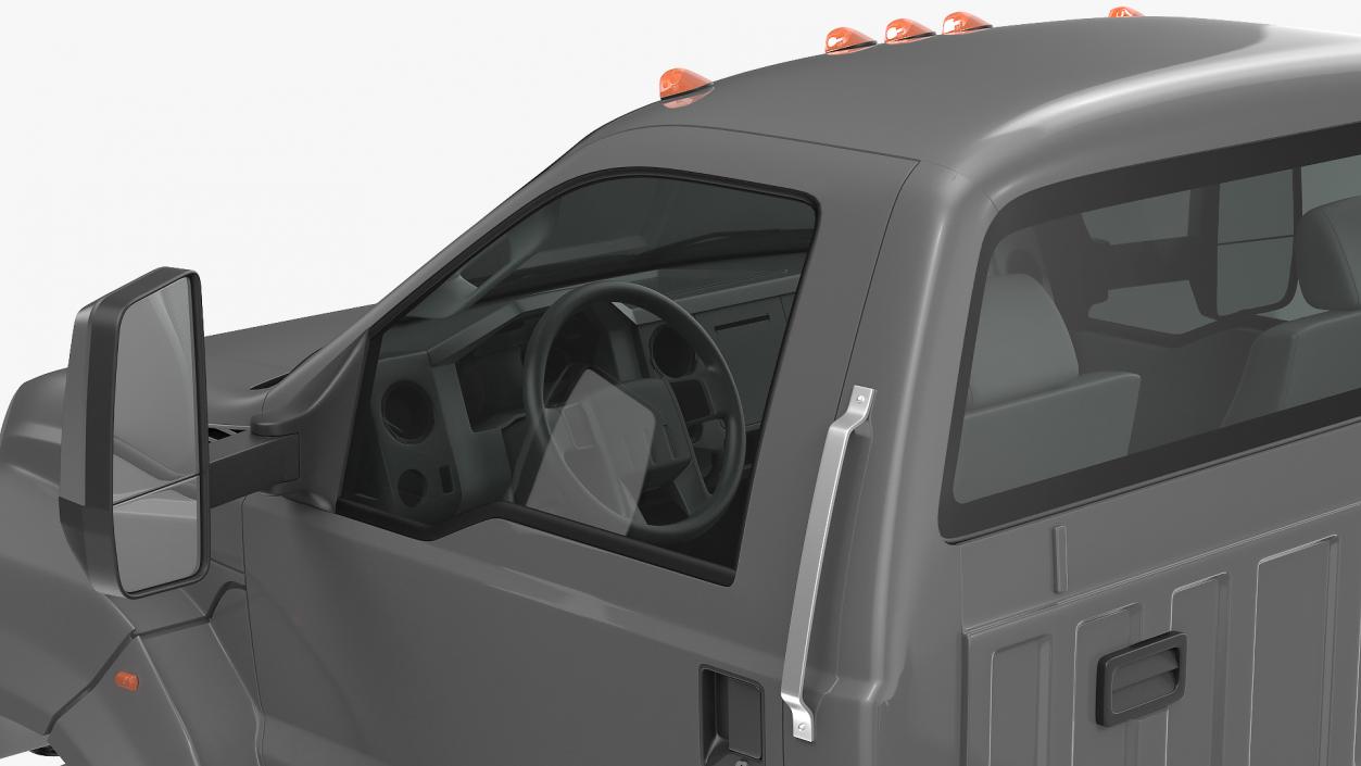 Crew Cab Chassis Truck Generic Simple Interior1 3D