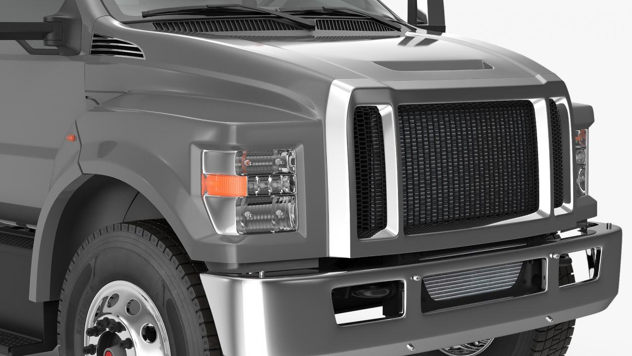 Crew Cab Chassis Truck Generic Simple Interior1 3D