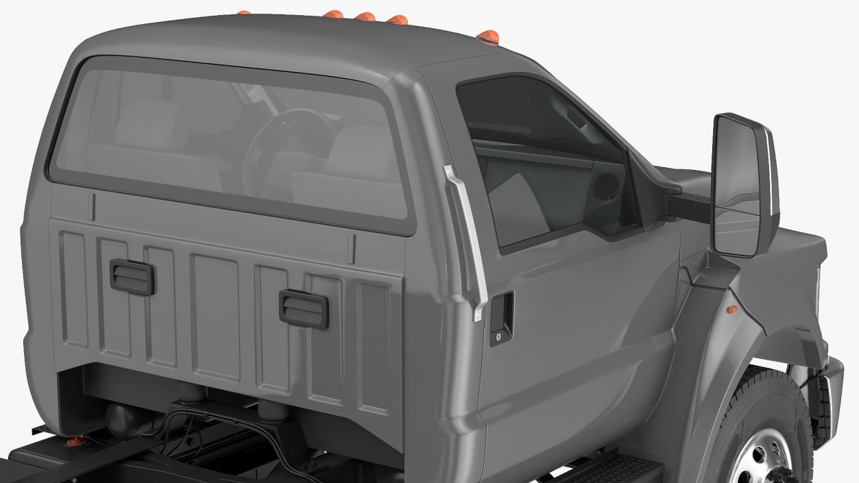 Crew Cab Chassis Truck Generic Simple Interior1 3D