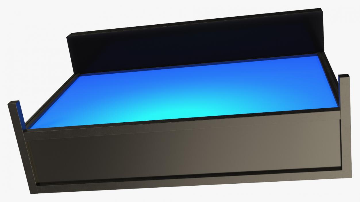 DJ Stand with Blue Lighting 2 3D model