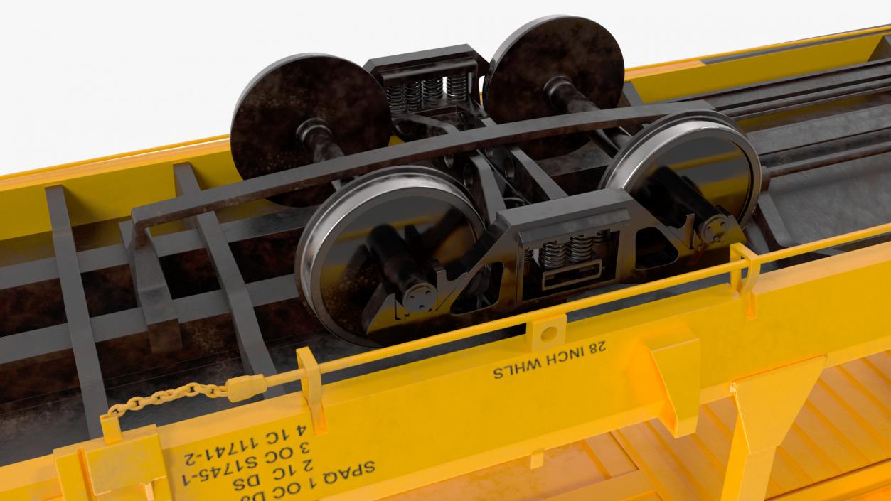 Generic Auto Rack Train Car 3D