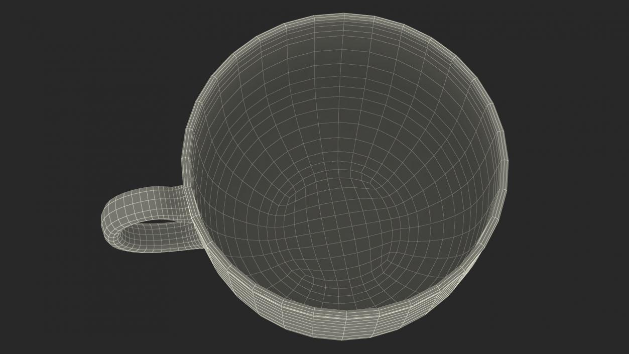 3D model Transparent Empty Tea Cup