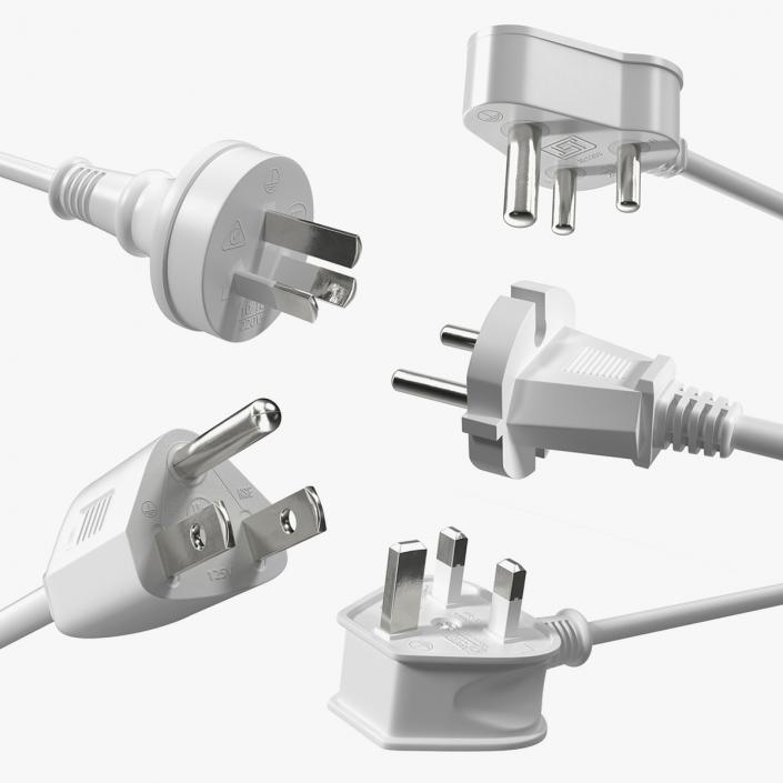 Electric Plugs Collection 3 3D