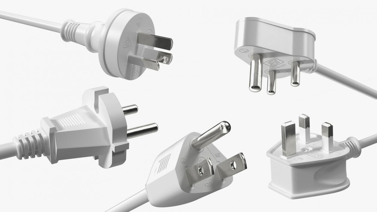 Electric Plugs Collection 3 3D