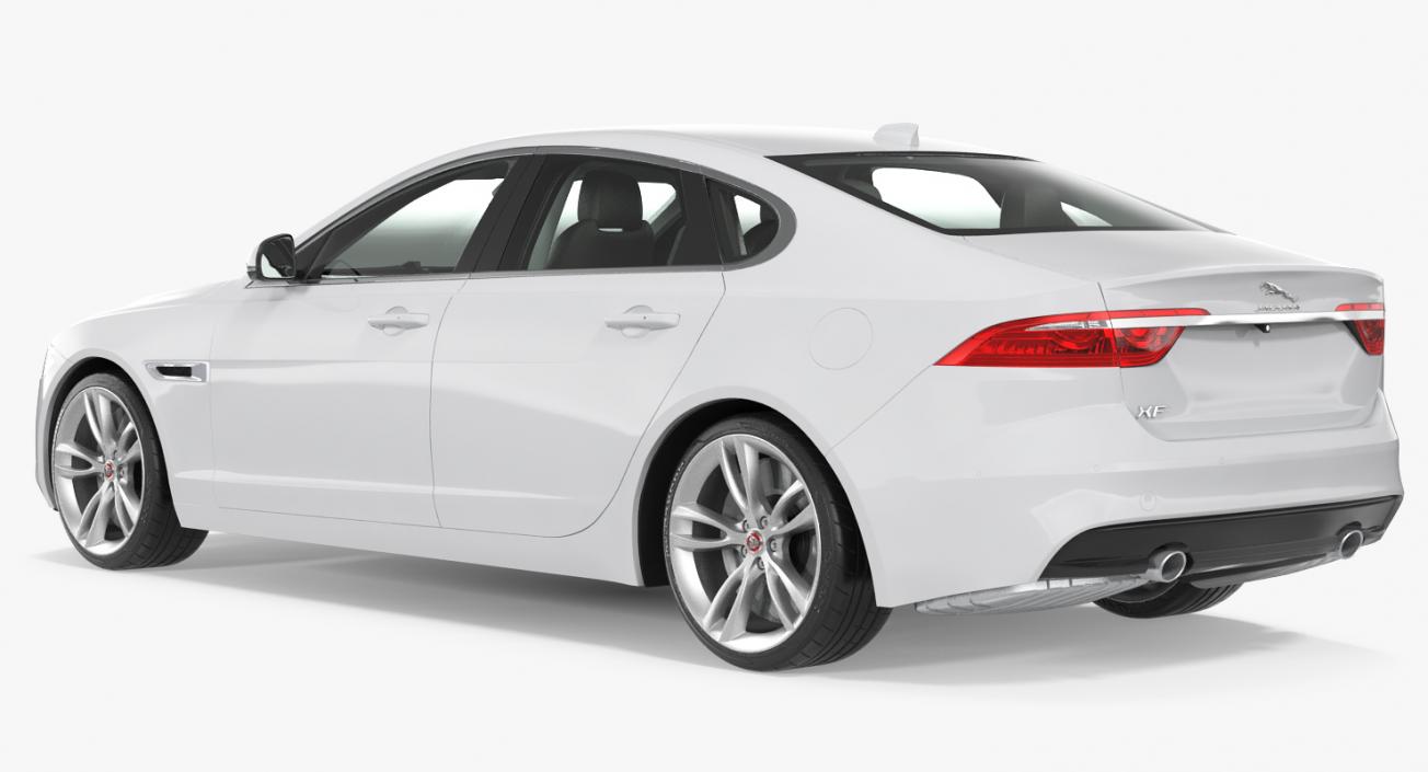 3D Jaguar XF Rigged