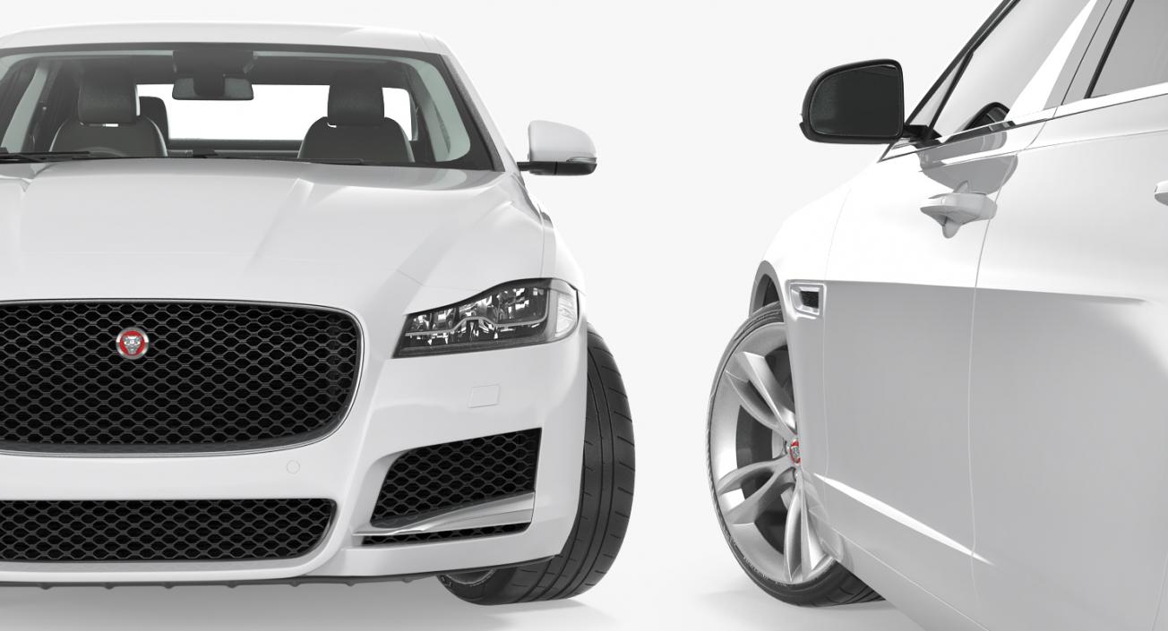 3D Jaguar XF Rigged