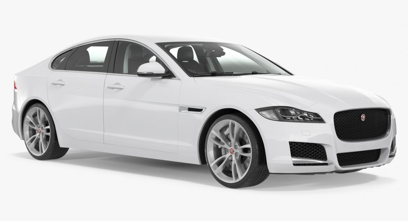 3D Jaguar XF Rigged