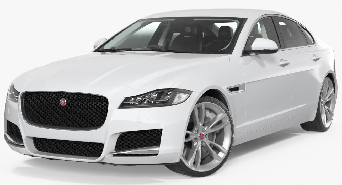 3D Jaguar XF Rigged