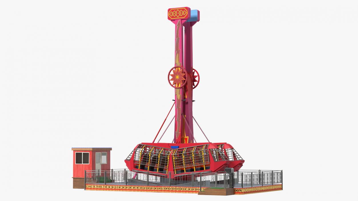 Ride Attraction OFF 3D model