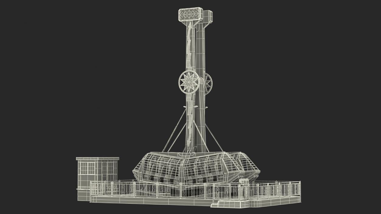 Ride Attraction OFF 3D model