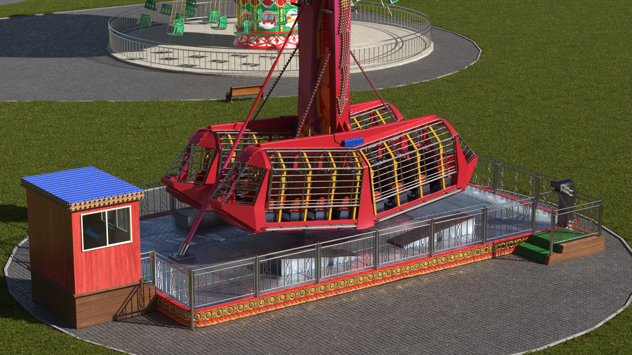 Ride Attraction OFF 3D model