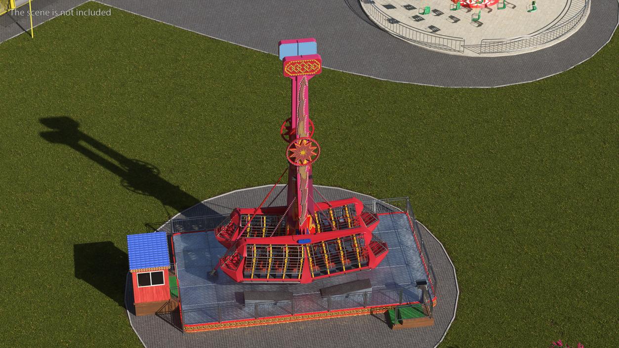 Ride Attraction OFF 3D model