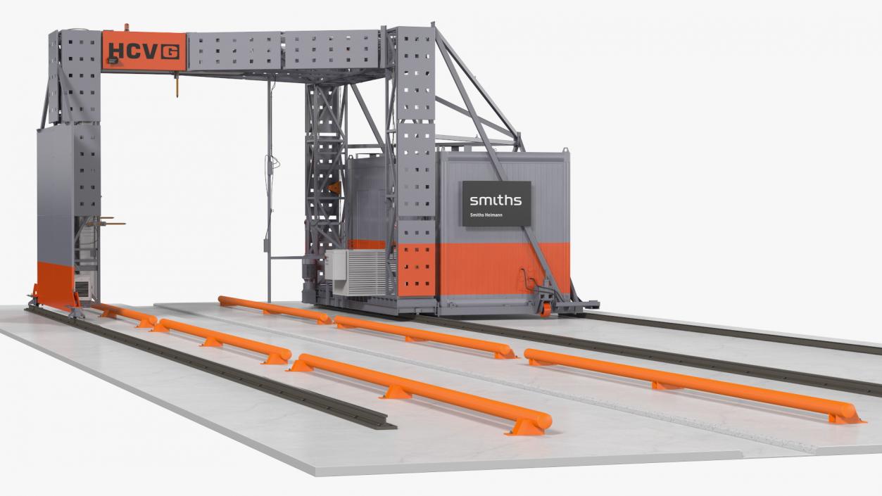 Smiths Detection Freight Scanner HCVG Rigged 3D model