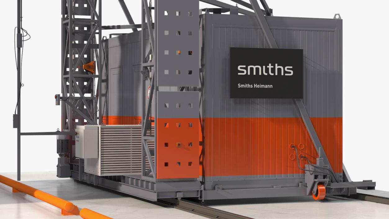 Smiths Detection Freight Scanner HCVG Rigged 3D model