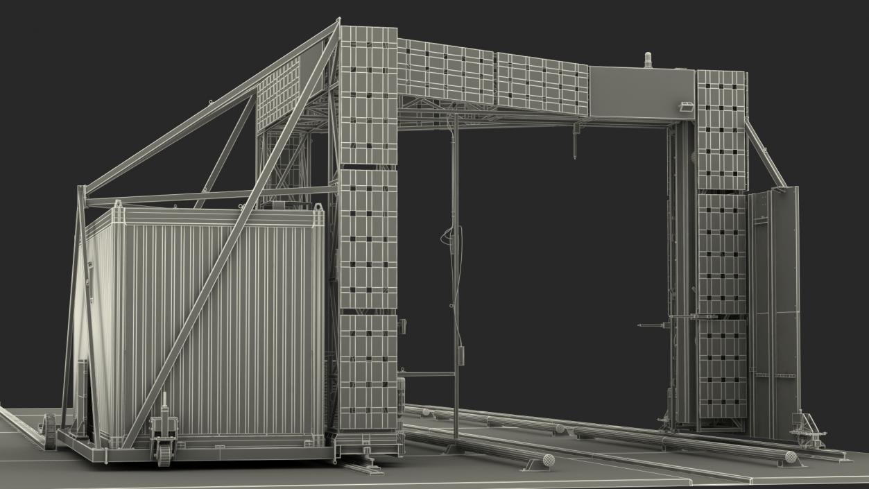 Smiths Detection Freight Scanner HCVG Rigged 3D model