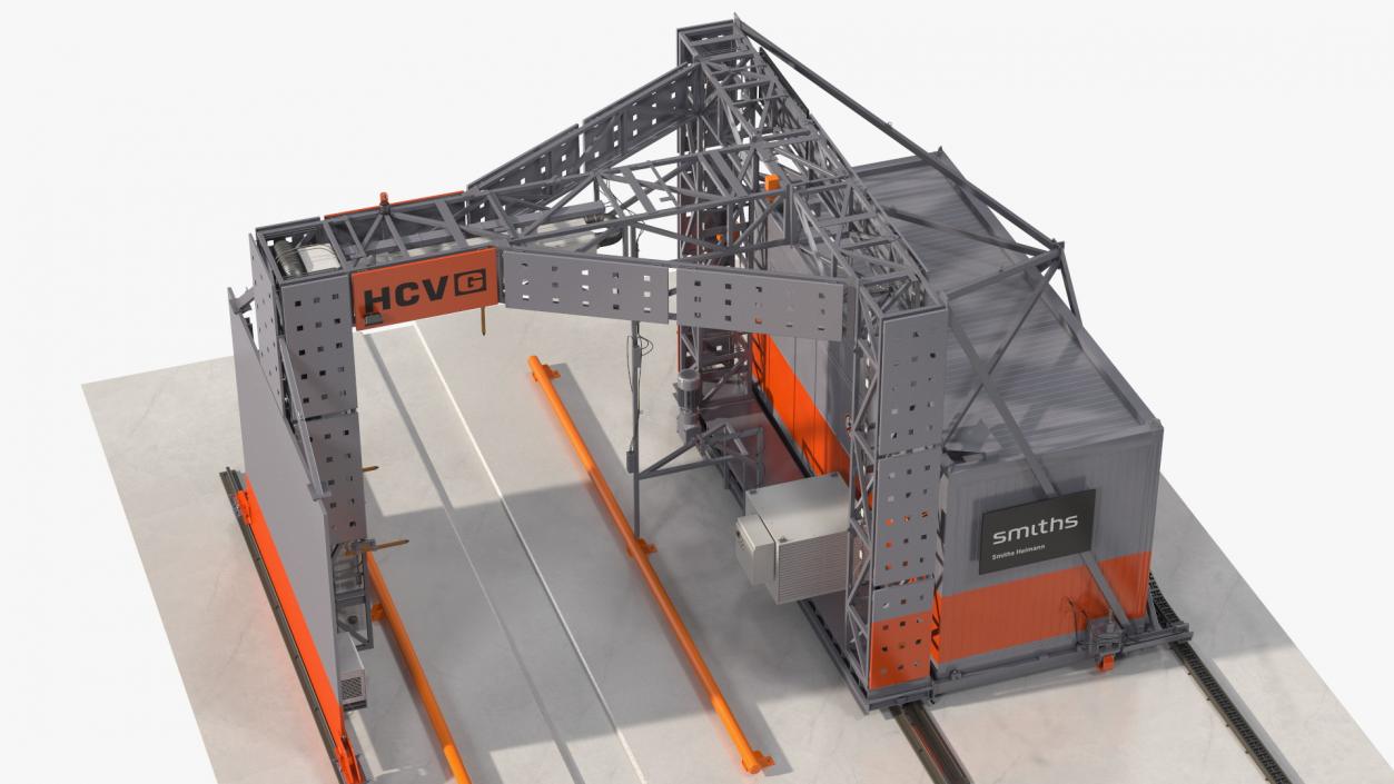 Smiths Detection Freight Scanner HCVG Rigged 3D model