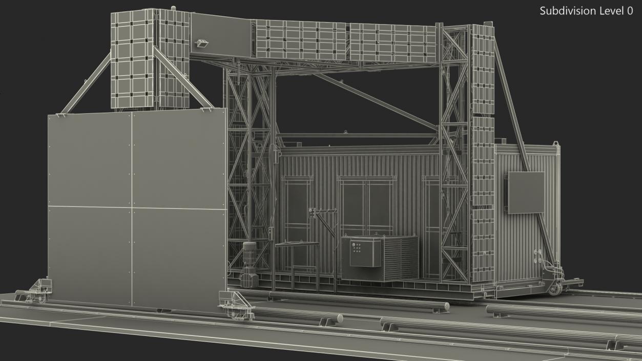 Smiths Detection Freight Scanner HCVG Rigged 3D model