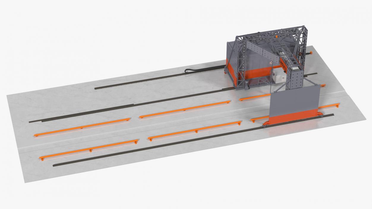 Smiths Detection Freight Scanner HCVG Rigged 3D model