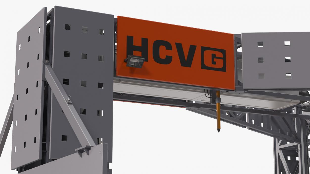 Smiths Detection Freight Scanner HCVG Rigged 3D model