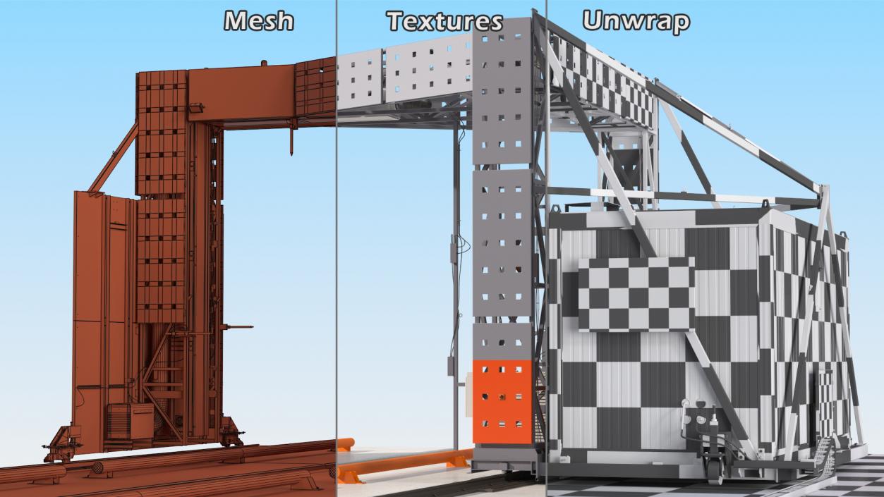 Smiths Detection Freight Scanner HCVG Rigged 3D model