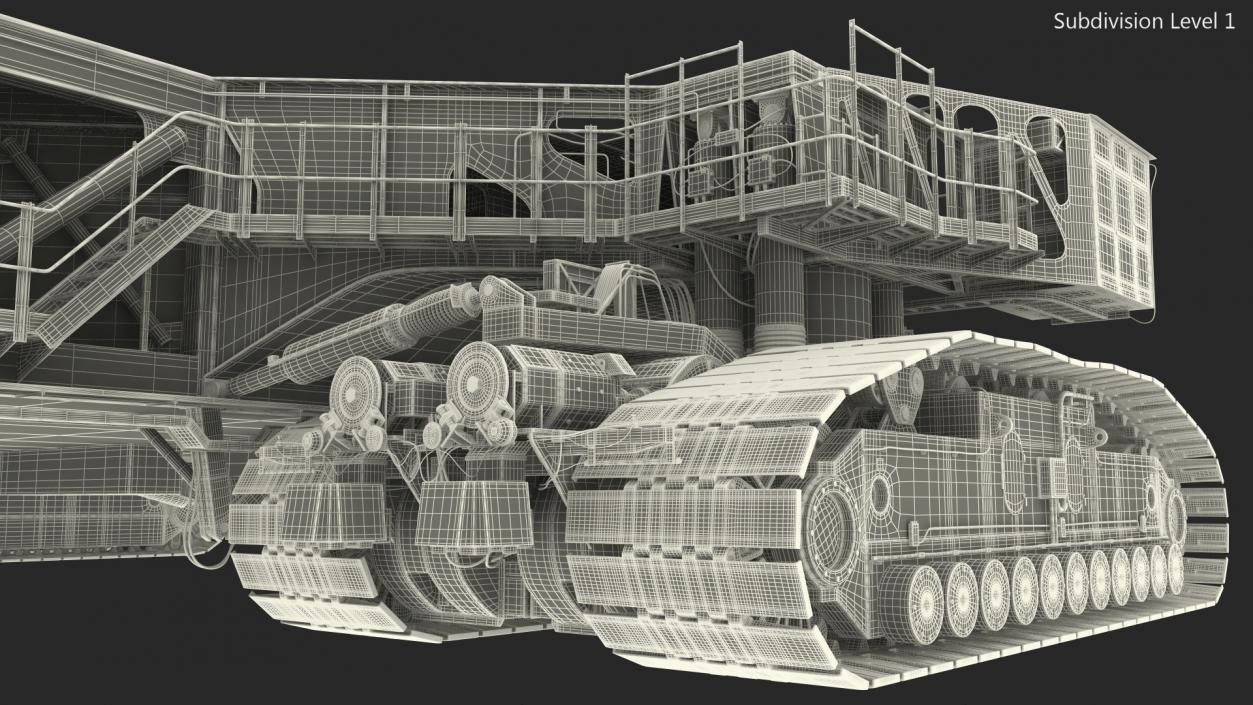 3D NASA Missile Crawler Transporter Facilities model