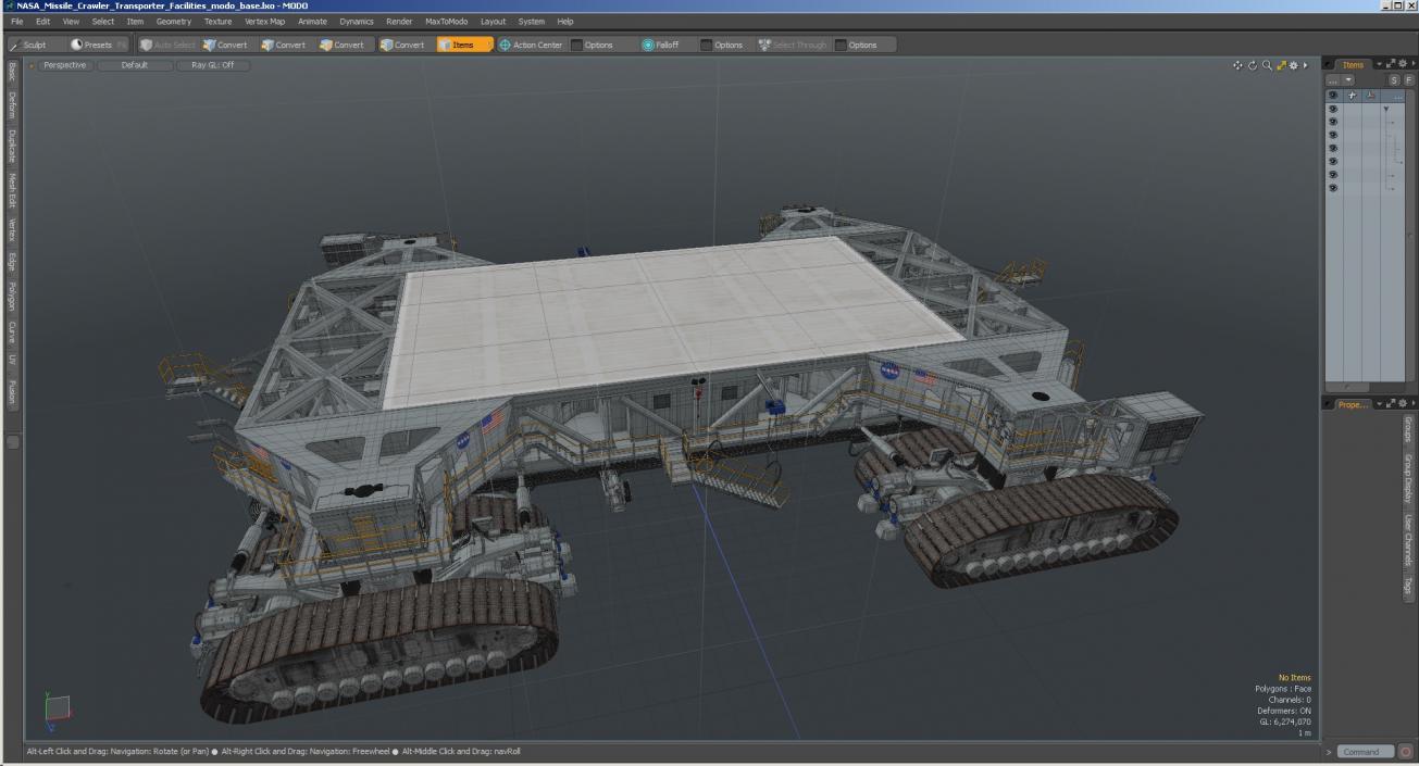 3D NASA Missile Crawler Transporter Facilities model