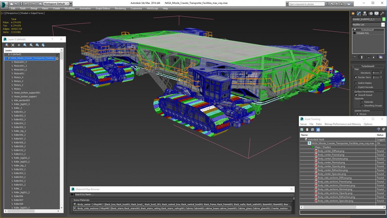 3D NASA Missile Crawler Transporter Facilities model