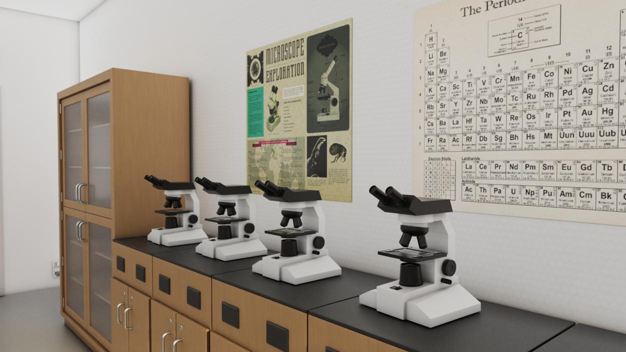 3D model Modern School Laboratory Interior 2