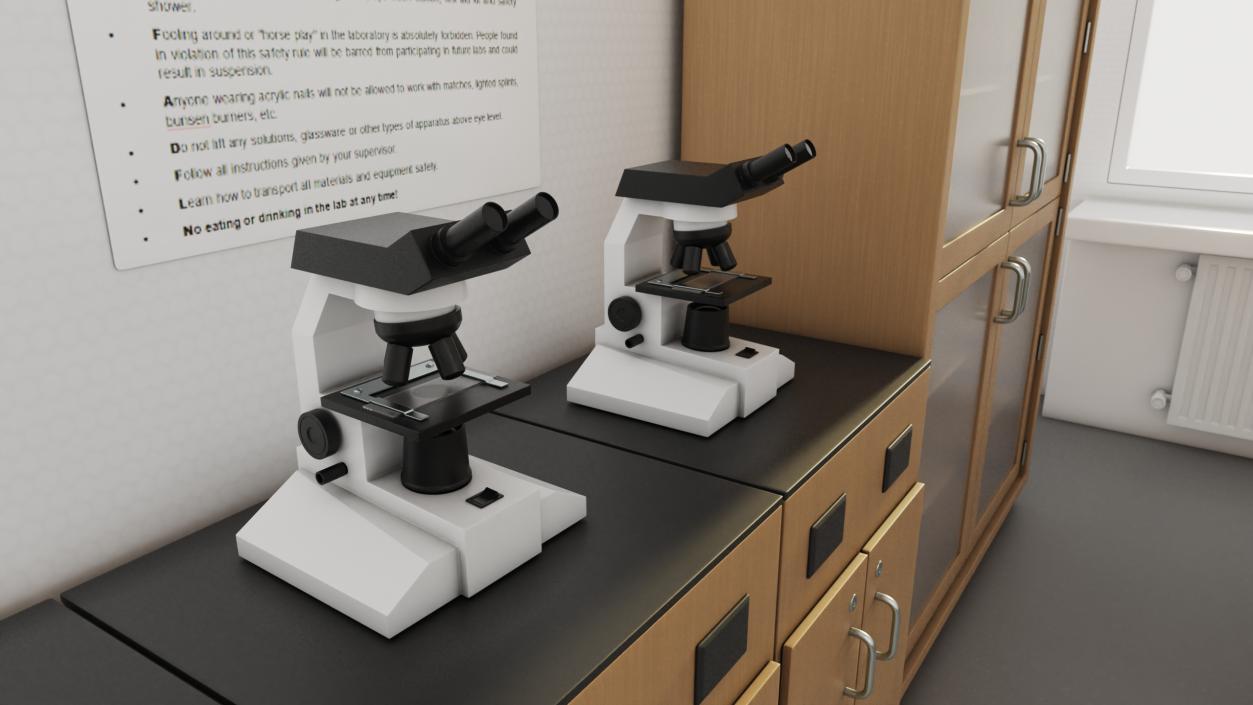 3D model Modern School Laboratory Interior 2