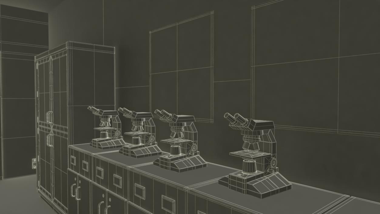 3D model Modern School Laboratory Interior 2