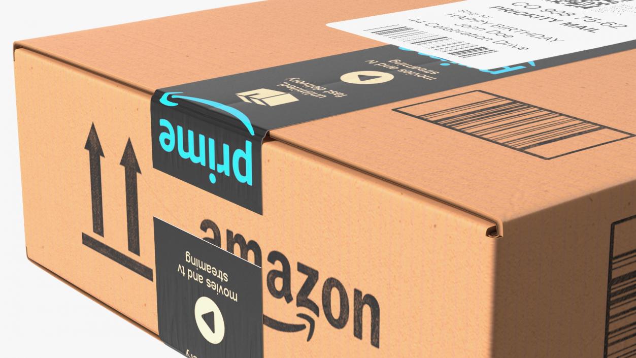 Amazon Parcels Box 41x26x10 3D