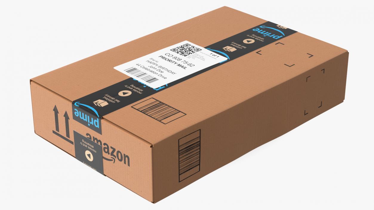 Amazon Parcels Box 41x26x10 3D