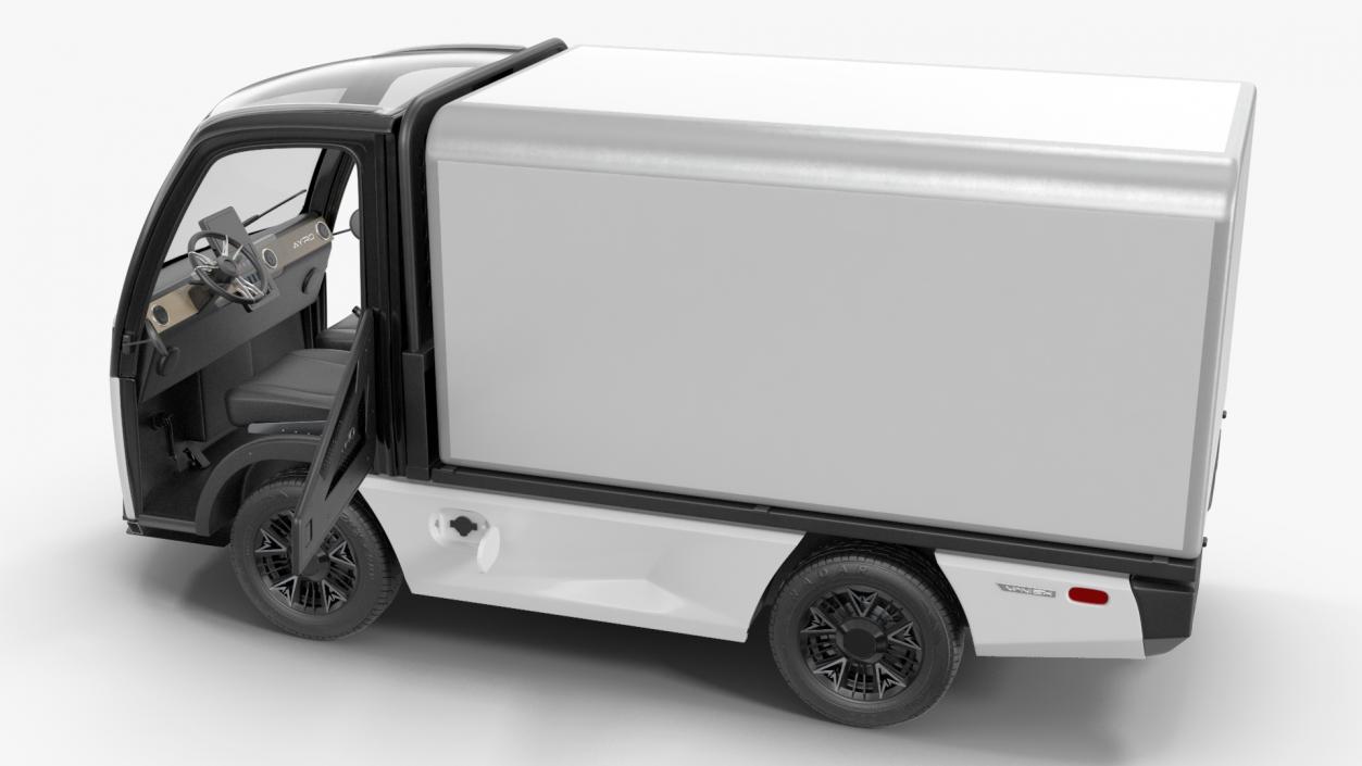 3D AYRO Vanish Electric Mini Box Truck Rigged for Cinema 4D