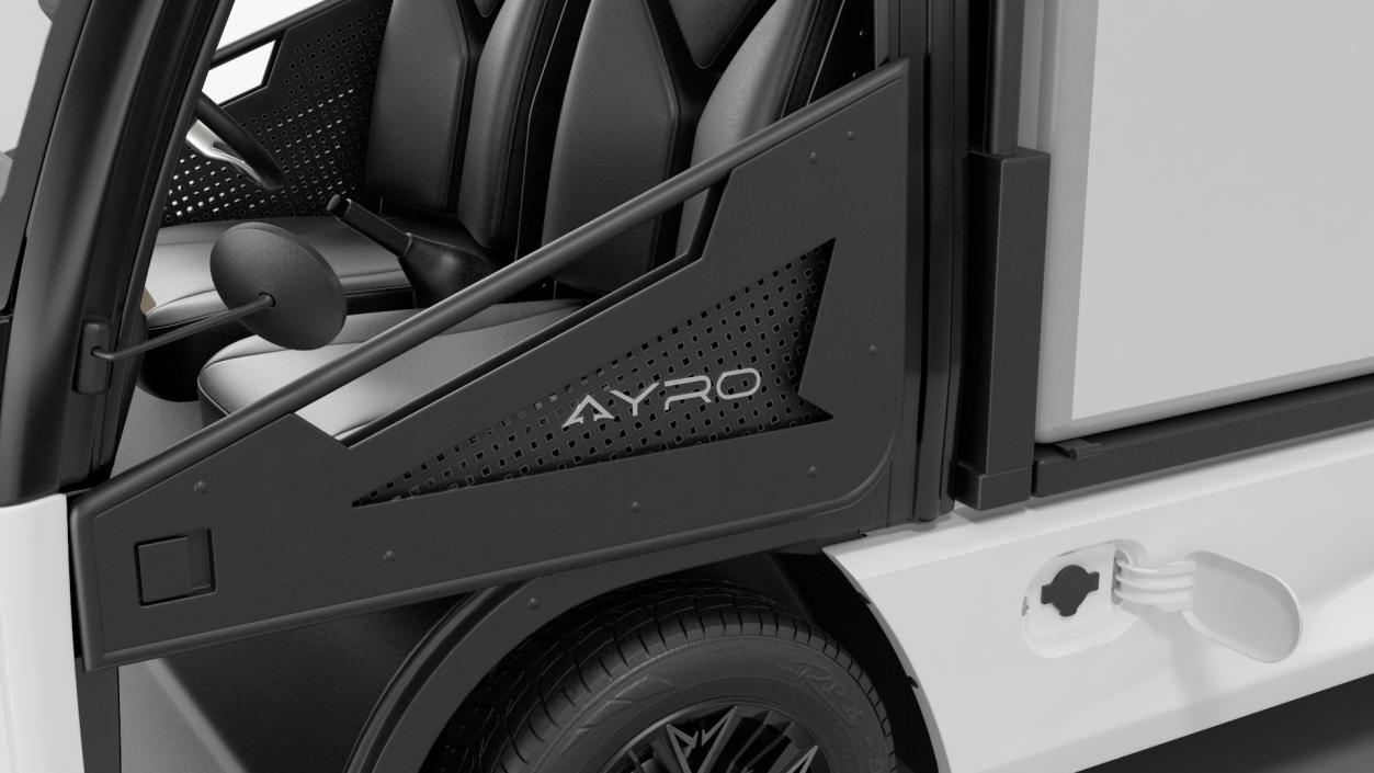 3D AYRO Vanish Electric Mini Box Truck Rigged for Cinema 4D