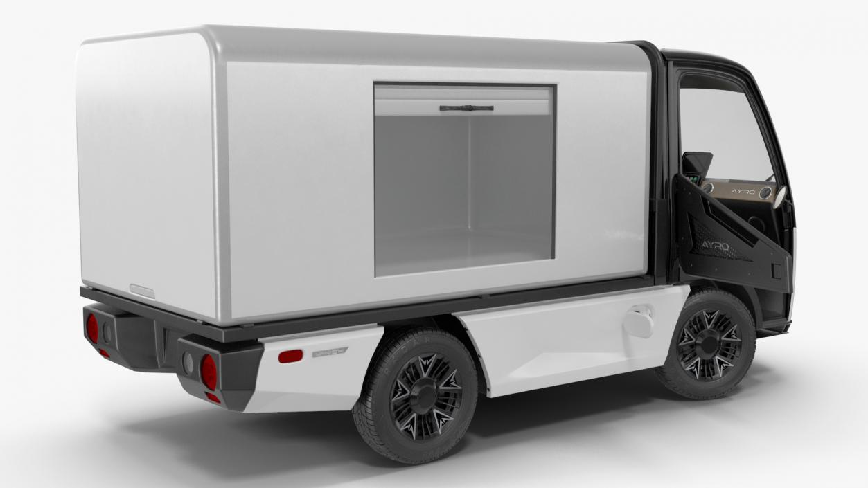 3D AYRO Vanish Electric Mini Box Truck Rigged for Cinema 4D