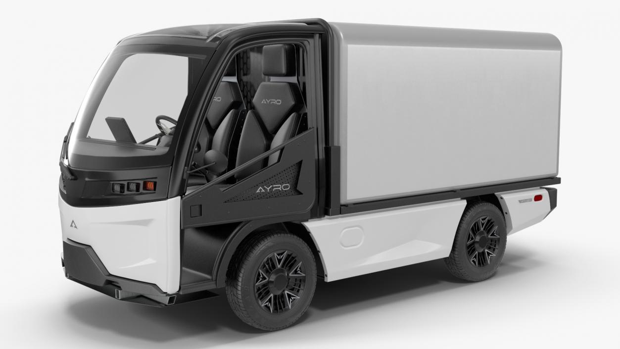 3D AYRO Vanish Electric Mini Box Truck Rigged for Cinema 4D