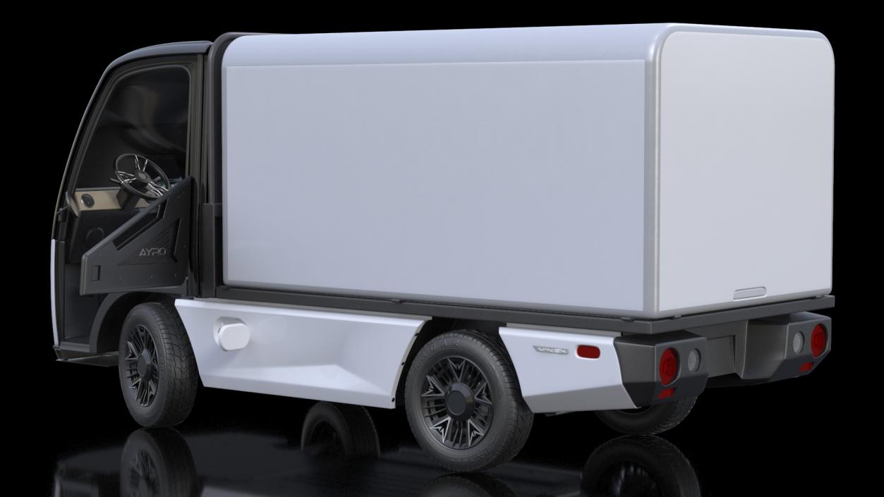 3D AYRO Vanish Electric Mini Box Truck Rigged for Cinema 4D