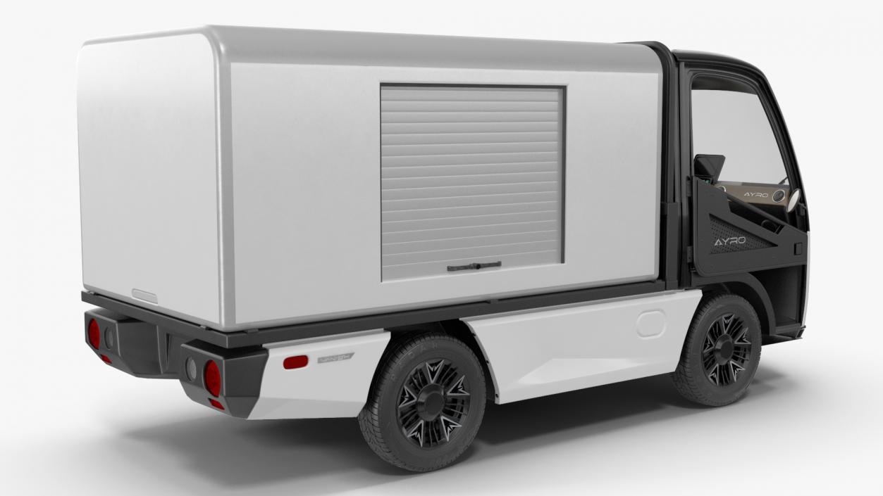 3D AYRO Vanish Electric Mini Box Truck Rigged for Cinema 4D