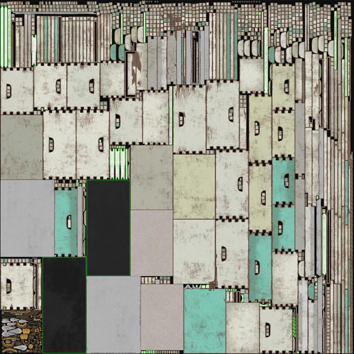 3D Painted Hive Frame model