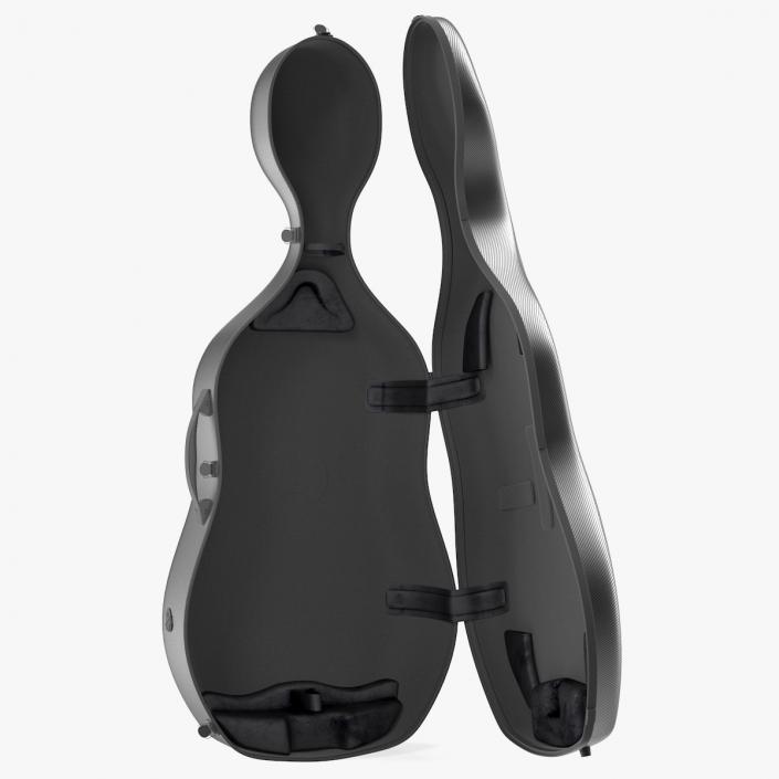 Open Carbon Cello Case 3D