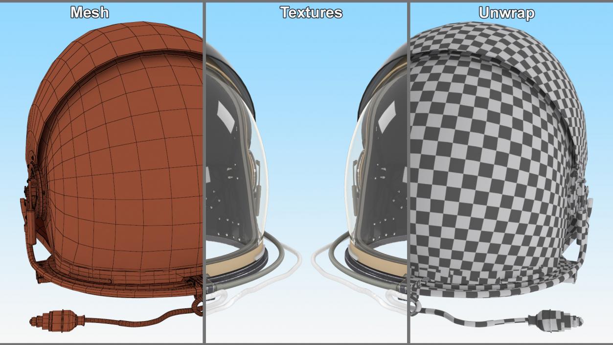 3D Astronaut Helmet Rigged model